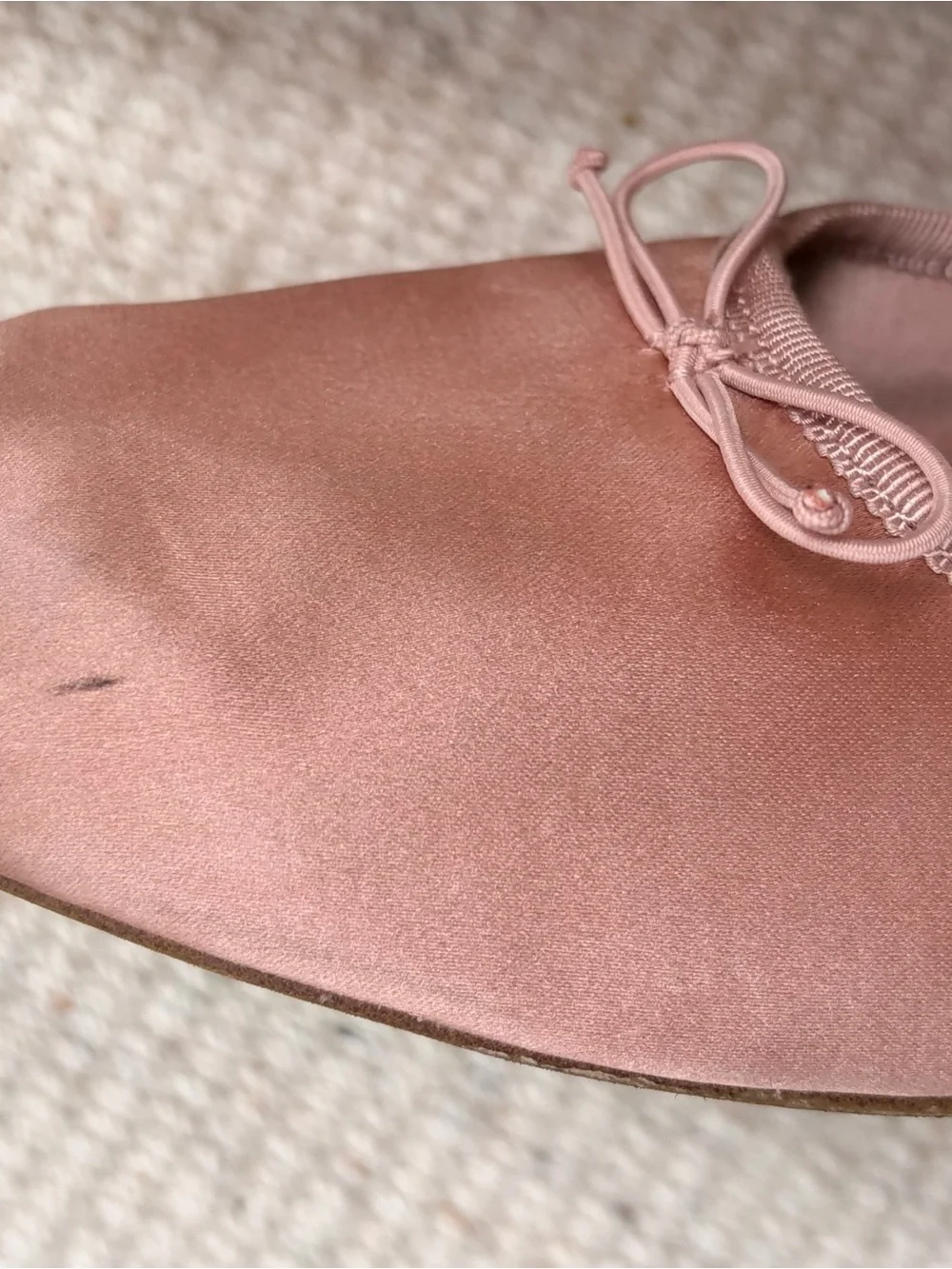 ZARA Girl’s Blush Pink Ballet Flats with Elastic Cross Strap